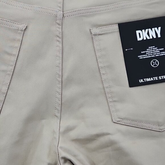 NEW DKNY Stanton Jeans Men's 38x30 Tan Ultimate Stretch Denim Slim Tapered NWT - Picture 11 of 16